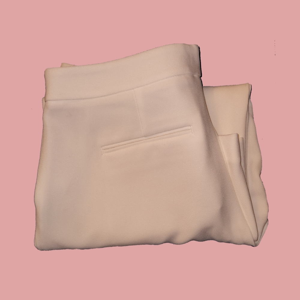Express White Mid-Rise Culottes/Capris, Formal, 8